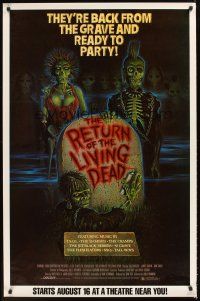 3c396 RETURN OF THE LIVING DEAD half subway '85 punk rock zombies by tombstone ready to party!