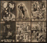 3d020 LOT OF 6 ILLUSTRIERTES FILM AUSTRIAN PROGRAMS '40s Arizona, Panhandle, Black Swan & more!