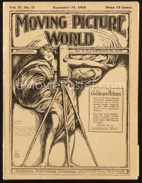 3d078 MOVING PICTURE WORLD exhibitor magazine September 4, 1918 Theda Bara, Annette Kellerman