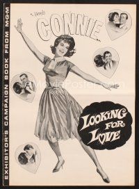 3d170 LOOKING FOR LOVE pressbook '64 great full-length art of singer Connie Francis!
