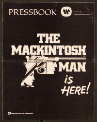 3d177 MACKINTOSH MAN pressbook '73 Paul Newman & Dominique Sanda, directed by John Huston!