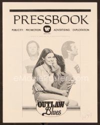 3d195 OUTLAW BLUES pressbook '77 crook Peter Fonda & holding sexy Susan Saint James!