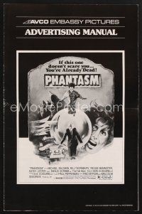 3d198 PHANTASM pressbook '79 if this one doesn't scare you, you're already dead!