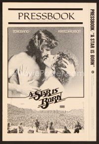 3d214 STAR IS BORN pressbook '77 Kris Kristofferson, Barbra Streisand, rock 'n' roll concert image!