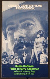 3d230 WHO IS HARRY KELLERMAN pressbook '71 Dustin Hoffman in cowboy hat wants to know!