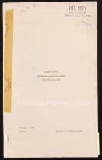 3d236 GOLDEN GLOVES censorship dialogue script February 17, 1940, screenplay by Shane & Foster!