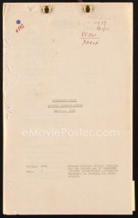 3d244 McFADDEN'S FLATS release dialogue script March 1, 1935, screenplay by Caesar & Kaufman!
