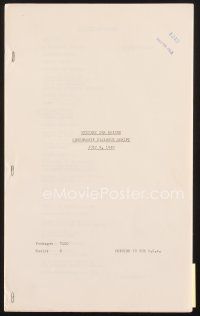 3d248 MYSTERY SEA RAIDER censorship dialogue script July 9, 1940, screenplay by Edward Paramore!