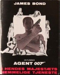 3d306 ON HER MAJESTY'S SECRET SERVICE Danish program '69 Lazenby's only appearance as James Bond!