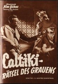 3d262 CALTIKI THE IMMORTAL MONSTER German program '60 Caltiki - il monstro immortale, different!