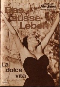 3d268 LA DOLCE VITA German program '60 Federico Fellini, Mastroianni, Anita Ekberg, different!