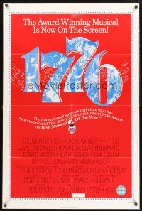 3e005 1776 1sh '72 William Daniels, the award winning historical musical comes to the screen!