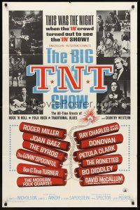 3e078 BIG T.N.T. SHOW 1sh '66 all-star rock & roll, traditional blues, country western & folk rock!