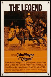 3e155 CHISUM 1sh '70 Andrew V. McLaglen, Forrest Tucker, The Legend big John Wayne!