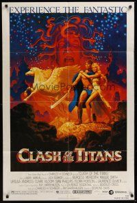 3e164 CLASH OF THE TITANS 1sh '81 Ray Harryhausen, great fantasy art by Greg & Tim Hildebrandt!