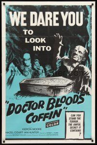 3e260 DOCTOR BLOOD'S COFFIN 1sh '61 can you stand the terror, the awful secret it contains!