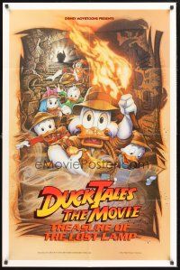 3e281 DUCKTALES: THE MOVIE DS 1sh '90 Walt Disney, Scrooge McDuck, cool adventure art!
