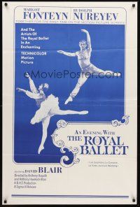 3e314 EVENING WITH THE ROYAL BALLET 1sh '63 Fonteyn & Noreyev, image of ballet dancers!