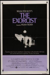 3e320 EXORCIST 1sh '74 William Friedkin, Max Von Sydow, William Peter Blatty horror classic!
