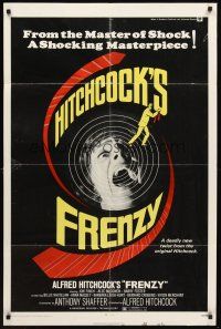 3e378 FRENZY 1sh '72 written by Anthony Shaffer, Alfred Hitchcock's shocking masterpiece!