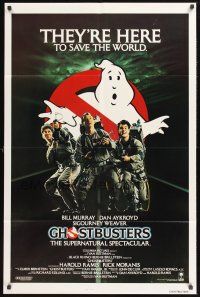 3e404 GHOSTBUSTERS int'l 1sh '84 Bill Murray, Aykroyd & Harold Ramis are here to save the world!