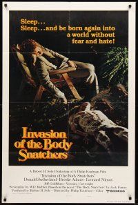 3e503 INVASION OF THE BODY SNATCHERS style B int'l 1sh '78 classic remake of deep space invaders!