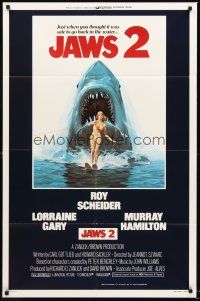 3e508 JAWS 2 int'l 1sh '78 just when you thought it was safe to go back in the water, Feck art!