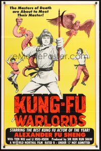 3e533 KUNG-FU WARLORDS 1sh '83 the masters of death are about to meet their master!