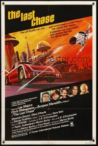 3e540 LAST CHASE 1sh '81 a phantom jet must catch and destroy the last car left on Earth!