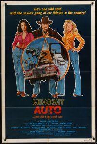 3e574 LOVE & THE MIDNIGHT AUTO SUPPLY 1sh R80 Michael Parks, funny chop shop art by Green!