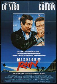 3e621 MIDNIGHT RUN English 1sh '88 Robert De Niro with Charles Grodin who stole $15 million!