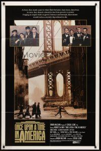 3e698 ONCE UPON A TIME IN AMERICA 1sh '84 Robert De Niro, James Woods, directed by Sergio Leone!