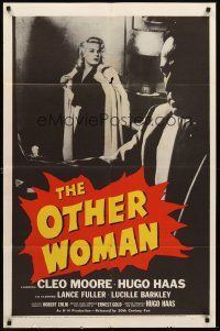 3e711 OTHER WOMAN 1sh '54 Hugo Haas directs & stars w/sexy bad girl Cleo Moore!