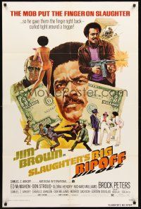 3e839 SLAUGHTER'S BIG RIPOFF 1sh '73 the mob put the finger on BAD Jim Brown!