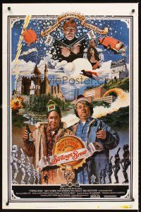 3e877 STRANGE BREW 1sh '83 art of hosers Rick Moranis & Dave Thomas with beer by John Solie!