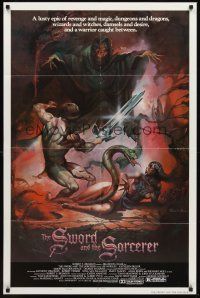 3e897 SWORD & THE SORCERER style B 1sh '82 dungeons, dragons, cool fantasy art by Peter Andrew J.!
