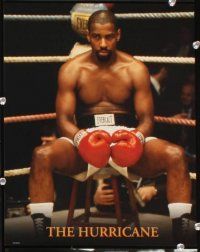 3f061 HURRICANE 9 color 11x14 stills '99 great close-up of boxer Denzel Washington!