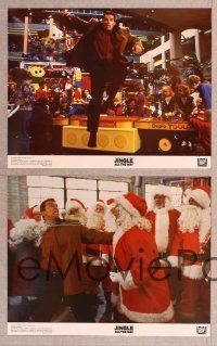 3f447 JINGLE ALL THE WAY 8 color 11x14 stills '96 Arnold Schwarzenegger, Sinbad, two dads & one toy!