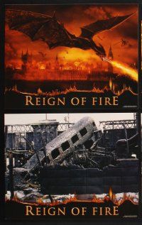 3f623 REIGN OF FIRE 8 color 11x14 stills '02 Christian Bale & Matthew McConaughey battle dragons!