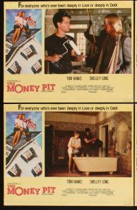 3f532 MONEY PIT 8 English LCs '86 Steven Spielberg, Tom Hanks & Shelley Long are deep in love & debt
