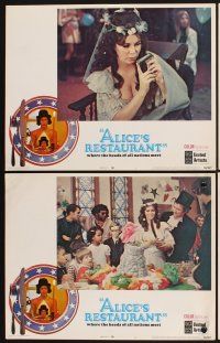 3f132 ALICE'S RESTAURANT 8 int'l LCs '69 Arlo Guthrie, musical comedy directed by Arthur Penn!