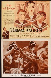 3f134 ALMOST ANGELS 8 LCs '62 Disney, boys will be boys but they're only angels when they're singing