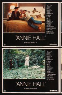 3f147 ANNIE HALL 8 LCs '77 Woody Allen & Diane Keaton in a nervous romance!