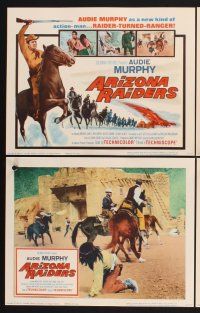 3f156 ARIZONA RAIDERS 8 LCs '65 action-man Audie Murphy as Raider-Turned-Ranger!
