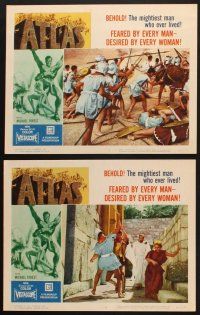 3f160 ATLAS 8 LCs '61 sexy Barboura Morris, mightiest gladiator Michael Forest!