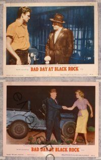 3f935 BAD DAY AT BLACK ROCK 3 LCs '55 Spencer Tracy & Anne Frances, just what did happen to Kamoko!