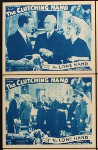 3f897 CLUTCHING HAND 6 chapter 15 LCs '36 serial, Jack Mulhall, Farnum, Ruth Mix, The Lone Hand!
