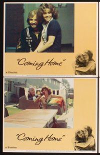 3f244 COMING HOME 8 LCs '78 Jane Fonda, Jon Voight, Bruce Dern, Hal Ashby, Vietnam veterans!