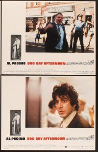 3f289 DOG DAY AFTERNOON 8 LCs '75 Al Pacino, Sidney Lumet bank robbery crime classic!