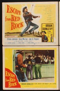 3f302 ESCAPE FROM RED ROCK 8 LCs '57 Brian Donlevy, Eilene Janssen & Gary Murray in western action!
